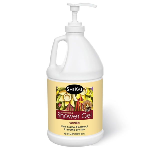 Shikai Products - Vanilla Shower Gel- 64oz.
